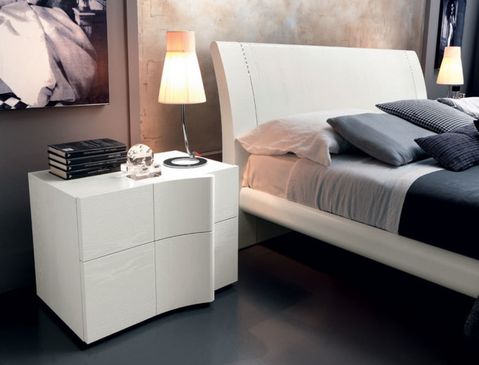 comodino bianco