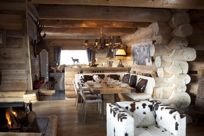 sala da pranzo dello chalet