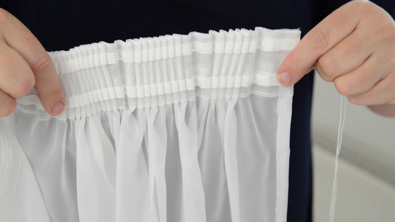 nastro per tende su tulle