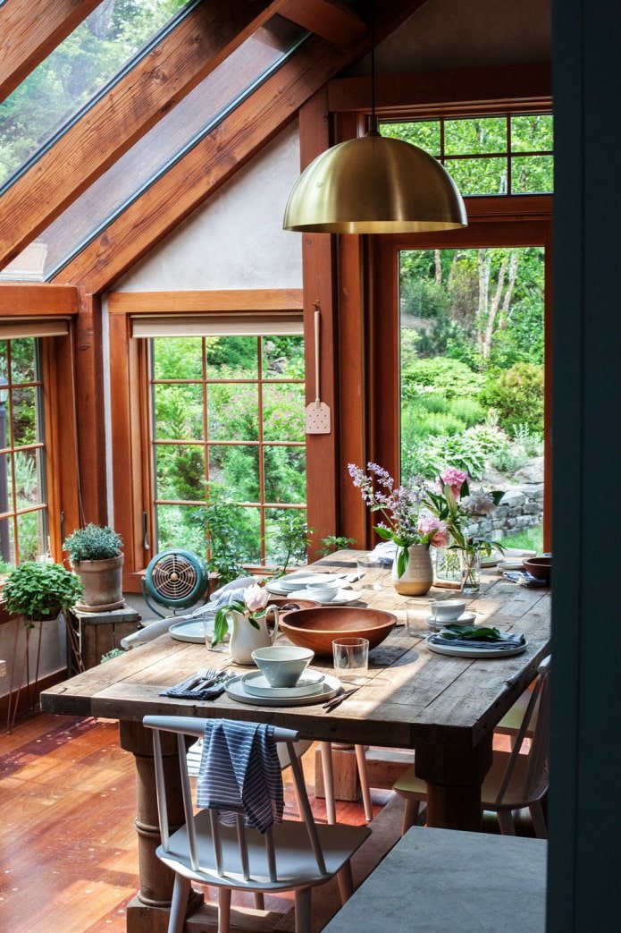 veranda in stile country