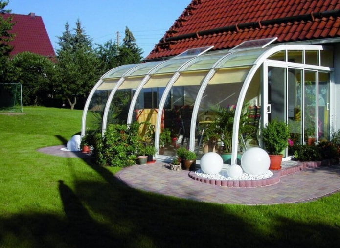 veranda in policarbonato