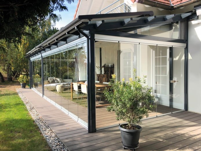 veranda in vetro