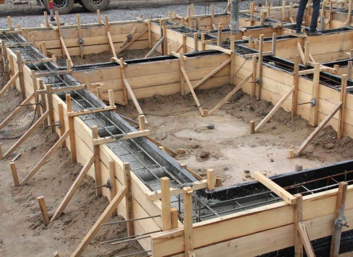 disposizione delle prese d'aria circolari in una fondazione a strisce