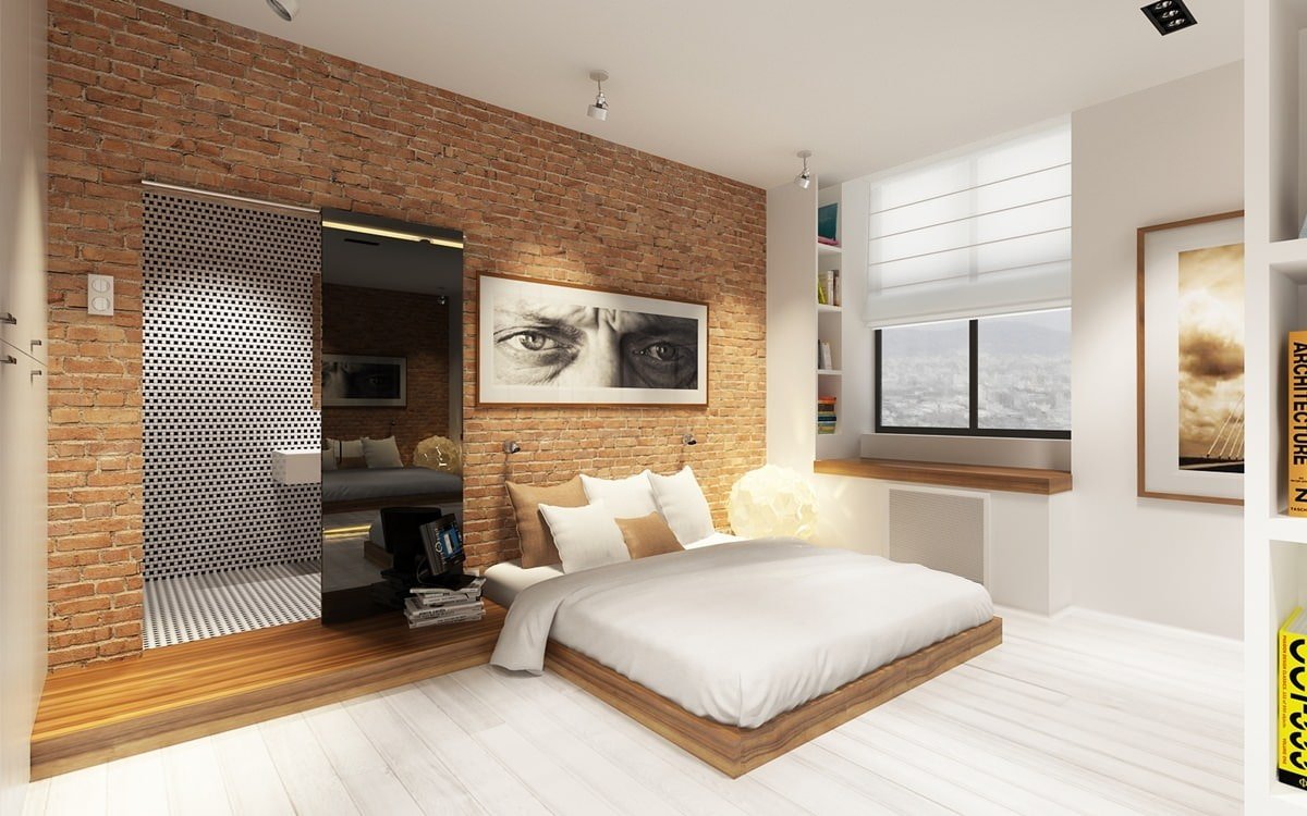 camera da letto nello studio