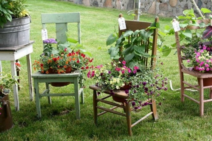 Fiori sulle sedie