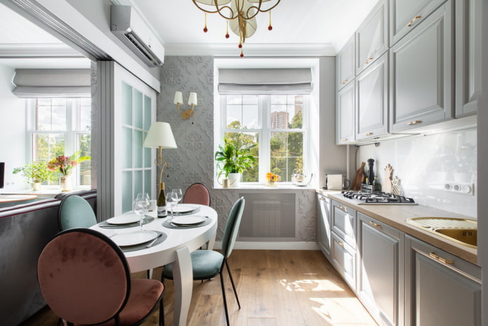 cucina lineare leggera