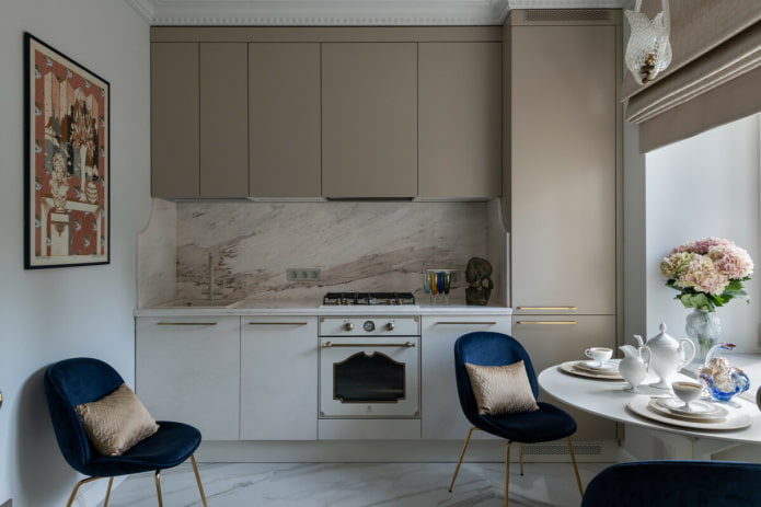 cucina dritta integrata
