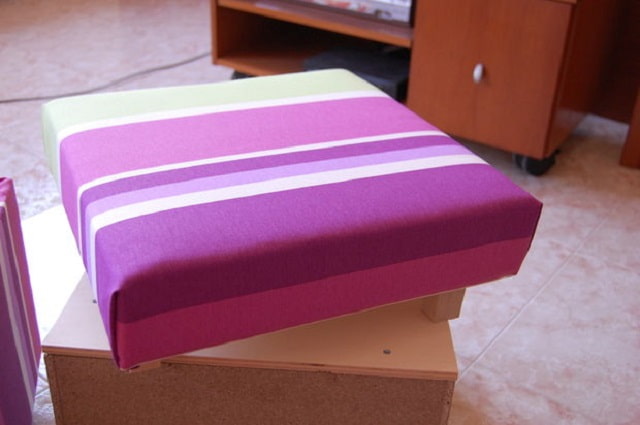 rivestimento del coperchio con tessuto