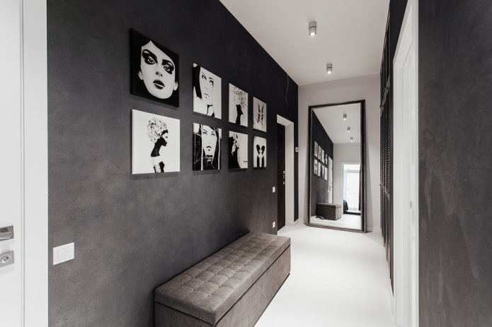 pouf all'interno del corridoio