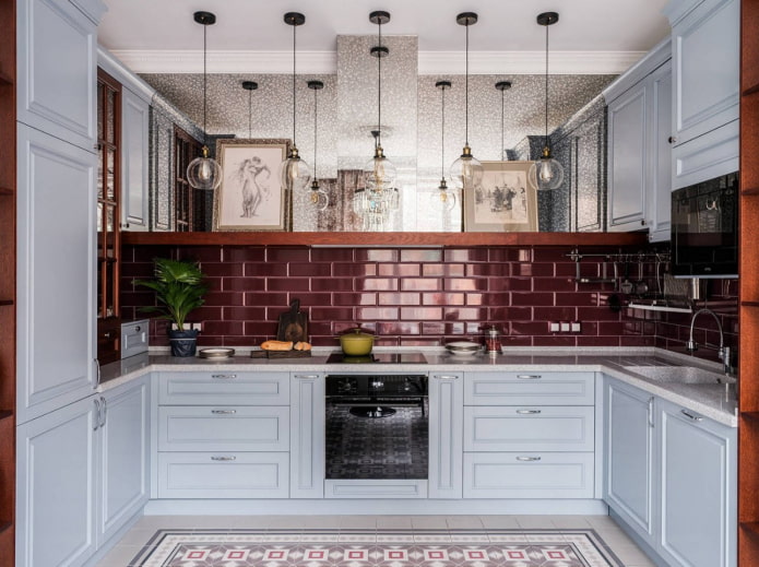 cucina in colori pastello