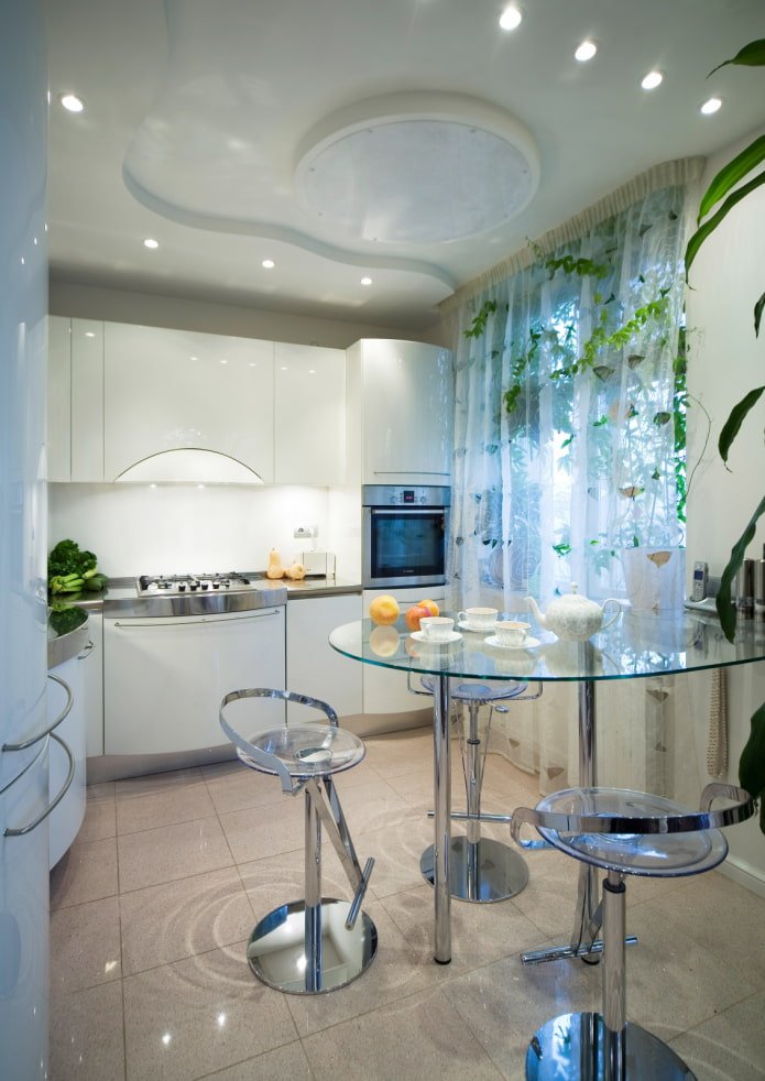 soffitto teso in cucina