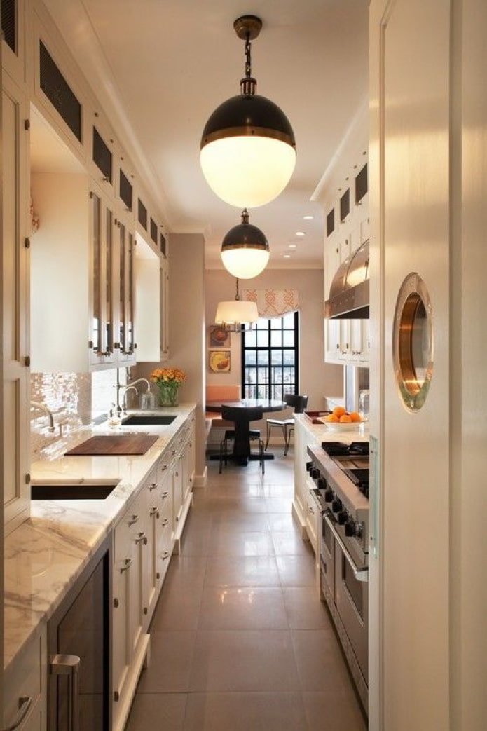 cucina a due file
