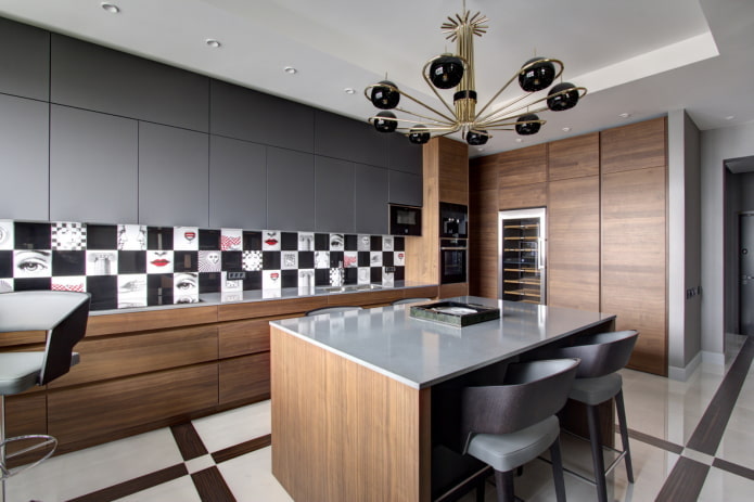 set da cucina con isola