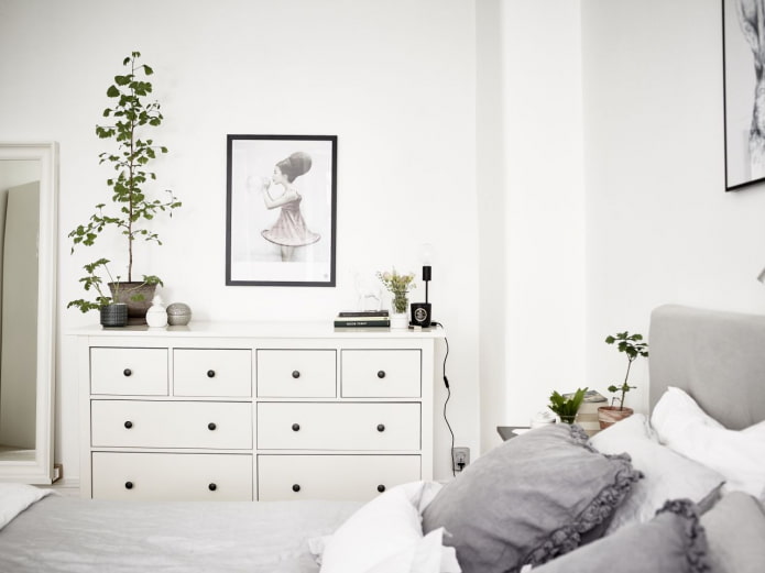 Camera da letto in stile scandinavo