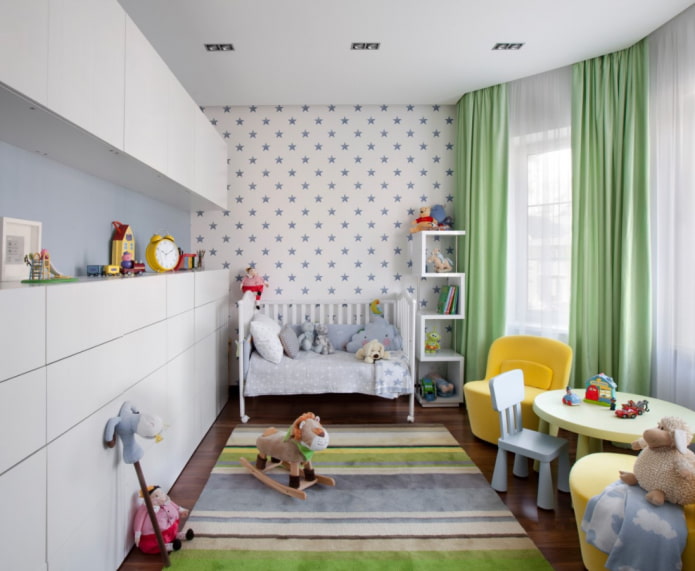 contenitore nella cameretta dei bambini