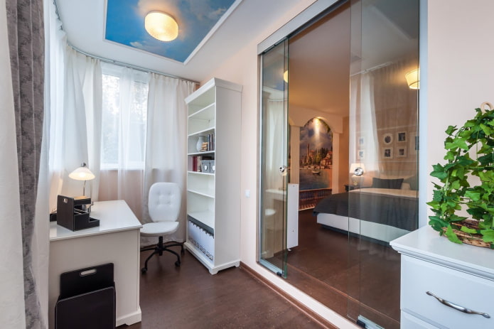 porte scorrevoli in vetro all'interno