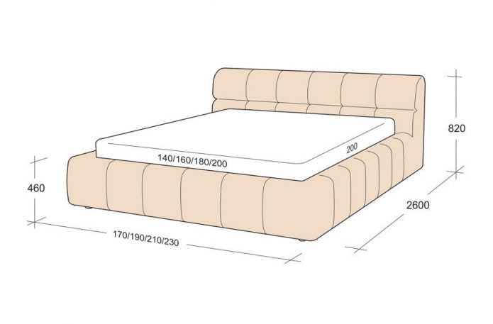 dimensioni letto matrimoniale