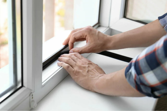 sostituzione della guarnizione della finestra in PVC