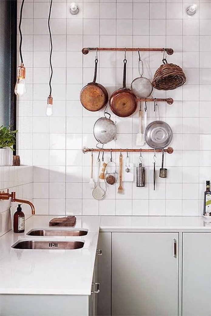 contenitore a parete in cucina