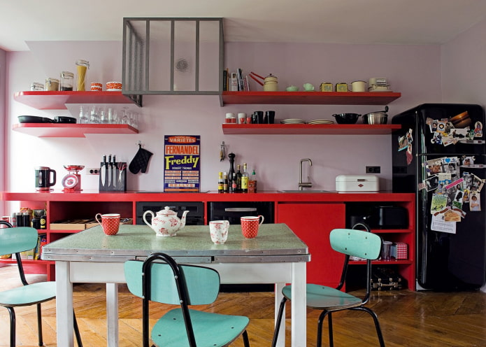 interno in stile anni '50