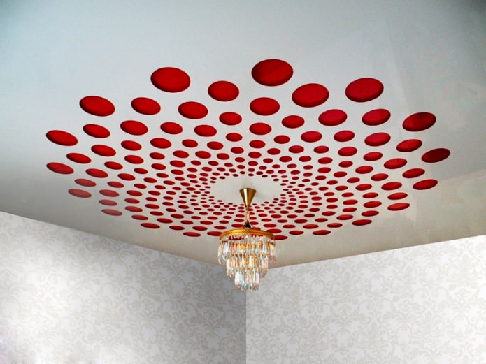 tessuto teso intagliato con lampadario