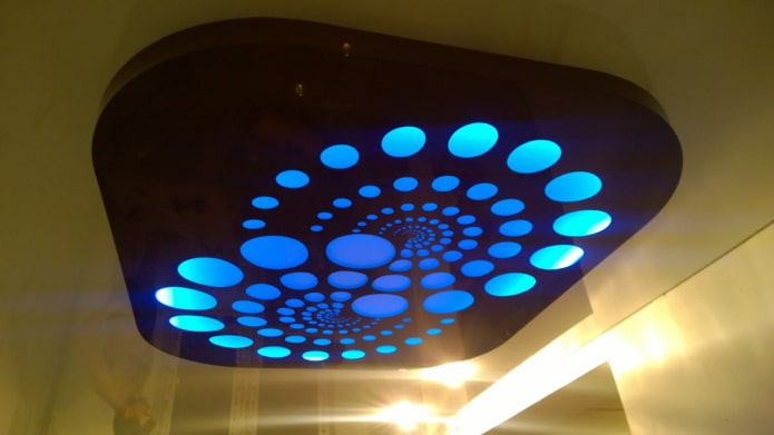tela perforata con illuminazione da ritagli