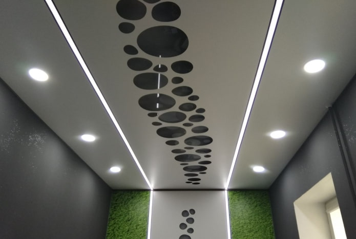soffitto teso intagliato opaco