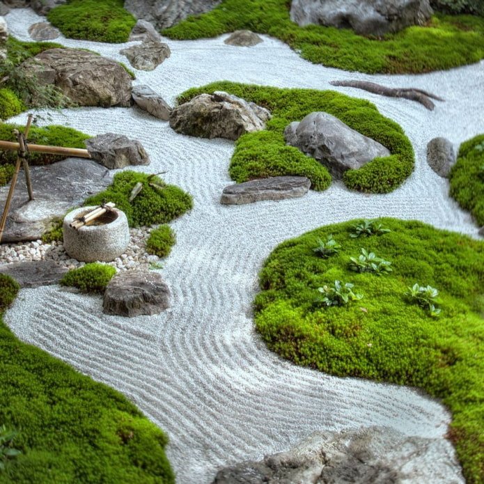giardino roccioso in stile giapponese