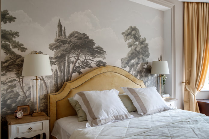 pittura murale in camera da letto