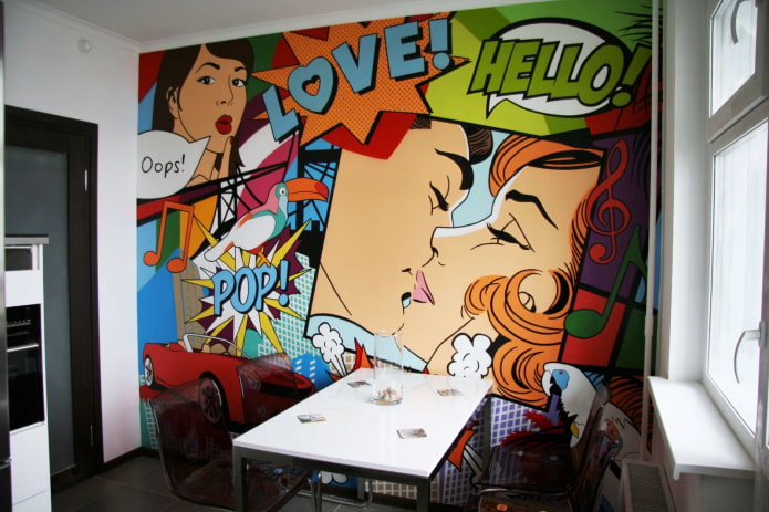 pop art sul muro
