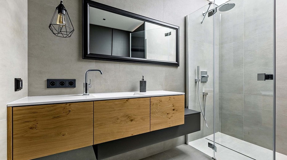 bagno in stile loft