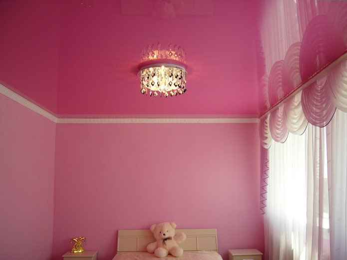 tessuto elasticizzato lucido rosa
