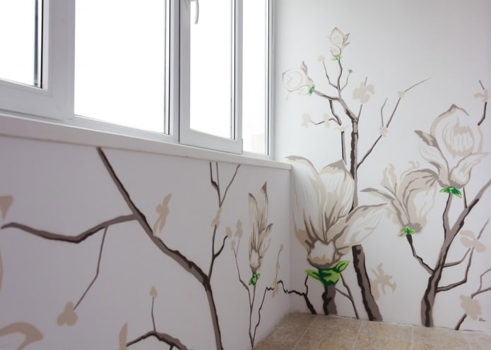 dipingere sul balcone