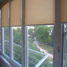 Tende a rullo per balcone o loggia: tipologie, materiali, colore, design, fissaggio-0