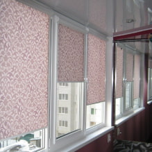 Tende a rullo per balcone o loggia: tipologie, materiali, colore, design, fissaggio-1