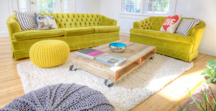 Divano color lime