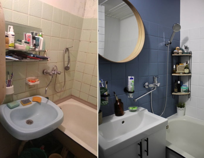 Dipingere le piastrelle in bagno