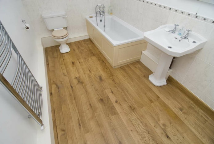 Linoleum in bagno