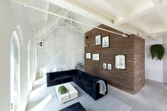 Casa Gods Loftstory in Olanda, vista dall'interno