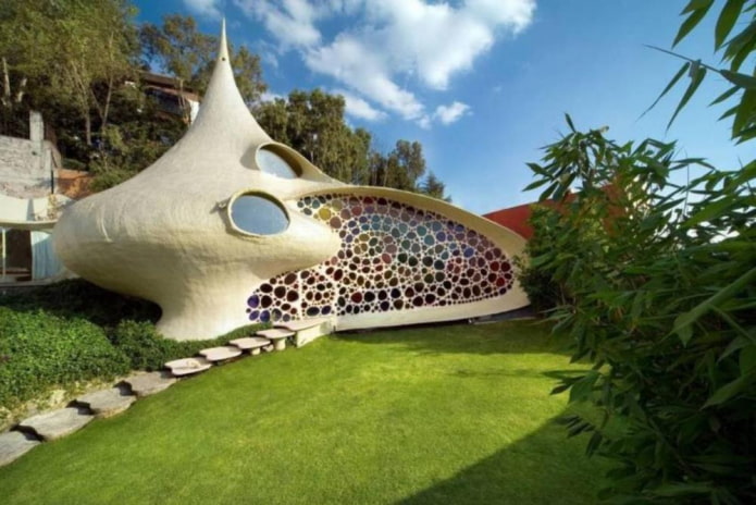 Casa Nautilus in Messico, vista dall'esterno