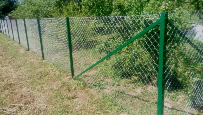 Recinzione a maglie di catena