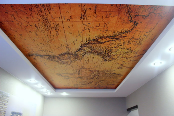 soffitto teso satinato con stampa fotografica