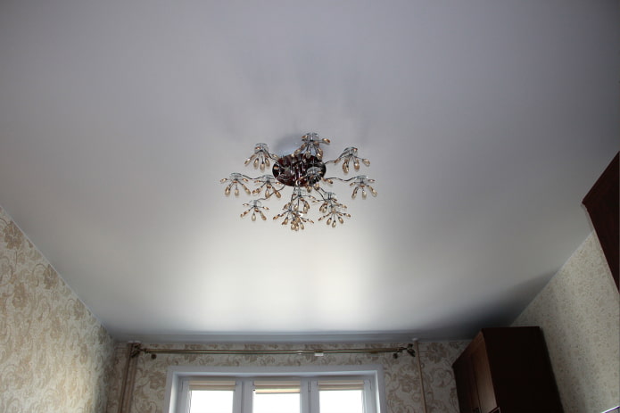 tessuto elastico galleggiante in raso con lampadario