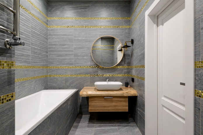 design del bagno nei toni del grigio