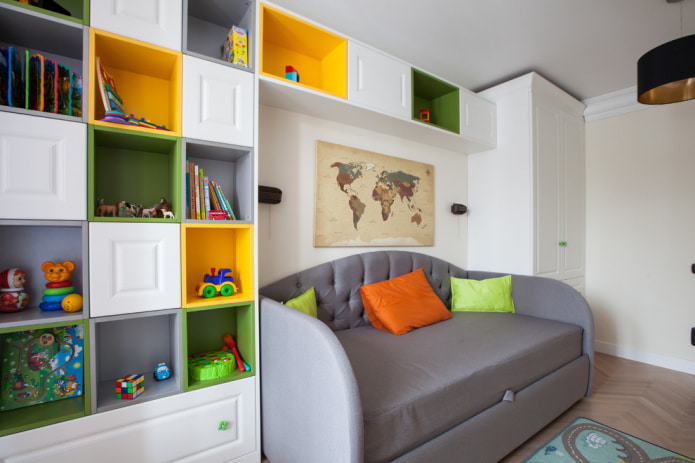 pouf nella cameretta dei bambini