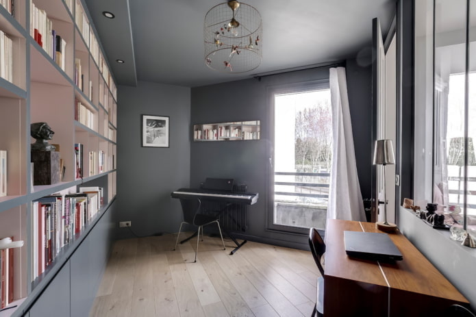soffitto teso grigio opaco all'interno