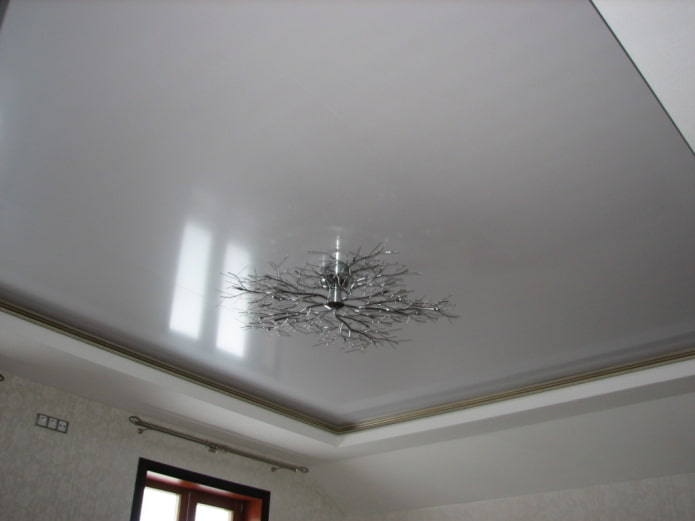 soffitto teso grigio