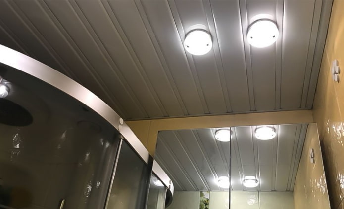 pannelli per soffitto in plastica grigia