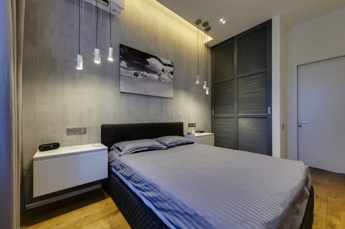 interno grigio in stile loft