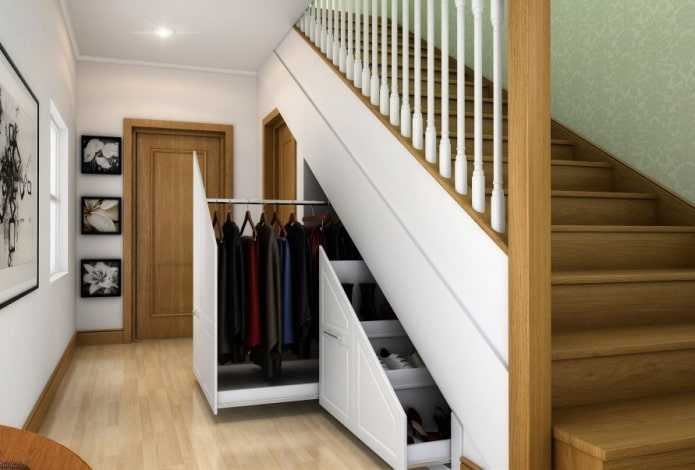 armadio sotto le scale all'interno